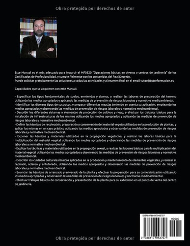 Operaciones Basicas En Viveros Y Centros De Jardineria. Mf05