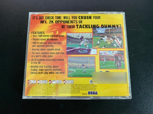 Nfl 2k Sega Dreamcast (Usado)