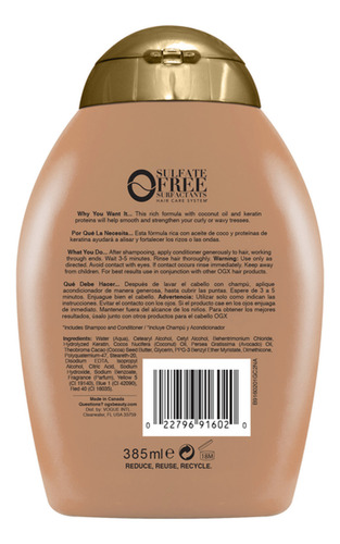 Ogx Brazillian Keratin Acondic