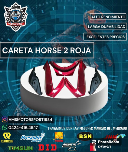 Careta Horse 2 Roja 