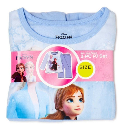 Imagen 3 de 4 de Pijama Térmica Frozen Disney Original Niña 5t (4 A 6 Años)