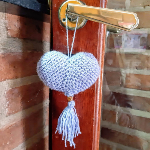 Imagen 8 de 10 de Corazon Crochet Bautismos Comuniones Baby Shower X20