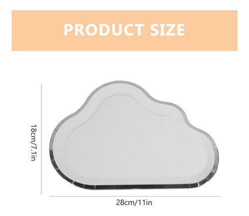 Platos De Papel Desechables Amosfun Plato De Comida En Forma