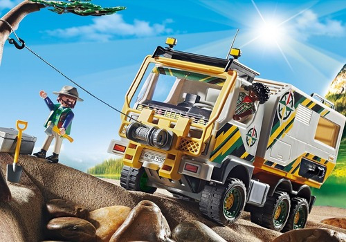 Imagen 4 de 9 de Playmobil 70278 Camion De Expedicion Zoo Original
