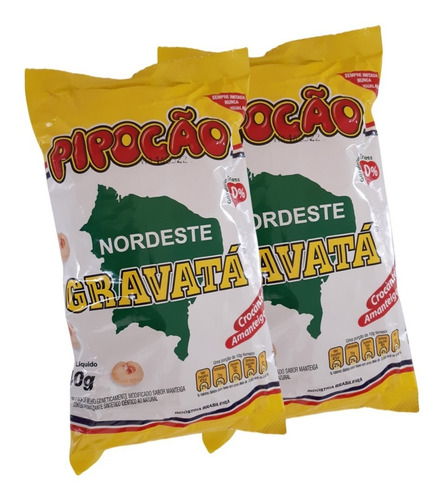 Pipoca Do Nordeste Gravatá 40g, 2 Fardo Com 10 Unidades