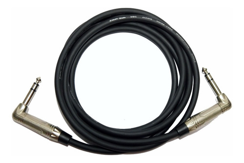 Cable Audio Pro Plug 90º A Plug Estereo 90º Sin Ruido 6 Mts