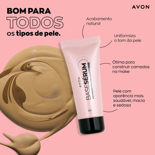 Base de maquillaje lĂquida Avon Base de Maquillaje Serum tono ivory - 30mL