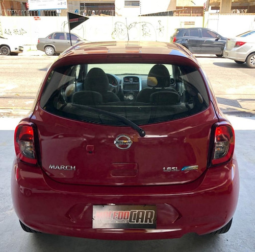 Nissan March 1.6 Sl Automático 2017 Vermelho