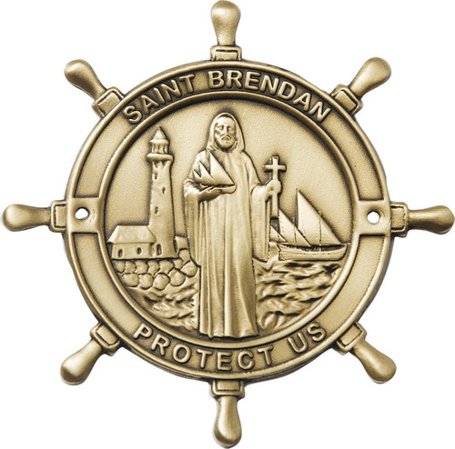 Placa De Barco - Saint Brendan Protect Us - Mejor Regal...