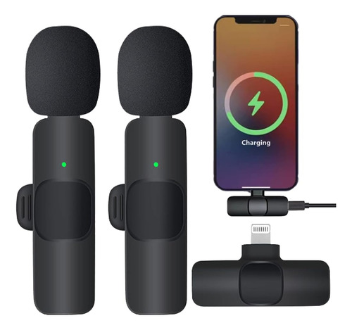 Atazevk Mini Micrófono Inalámbrico Lavalier Para iPhone iPad