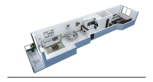 Imagen 5 de 6 de Venta Departamento 1 Dormitorio Balcón Semipiso Al Frente Estrenar Santa Fe 2700 - Pichincha