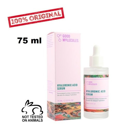 Serum Ácido Hialurónico Good Molecules | Tamaño Grande 75ml Momento de aplicación Día/Noche Tipo de piel Todo tipo de piel