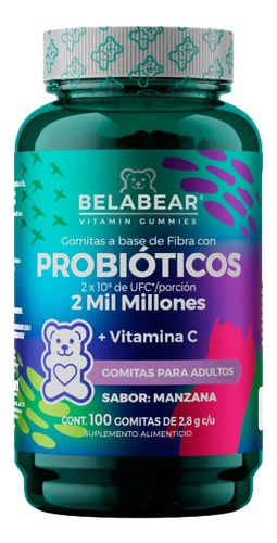 Solanum Probióticos 100 Gom Con Probióticos + Vitamina C Sabor Manzana