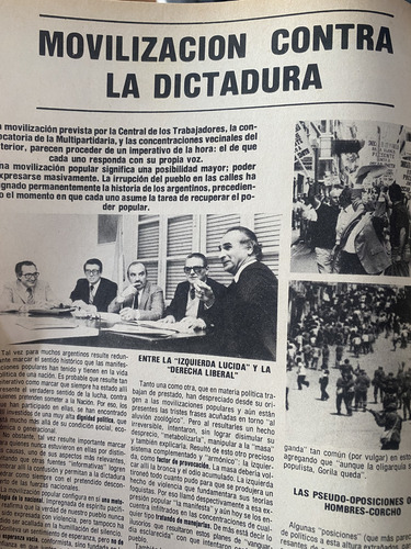 Línea 20 Marzo 1982 Pepe Rosa Revisionismo Peronismo (Usado)