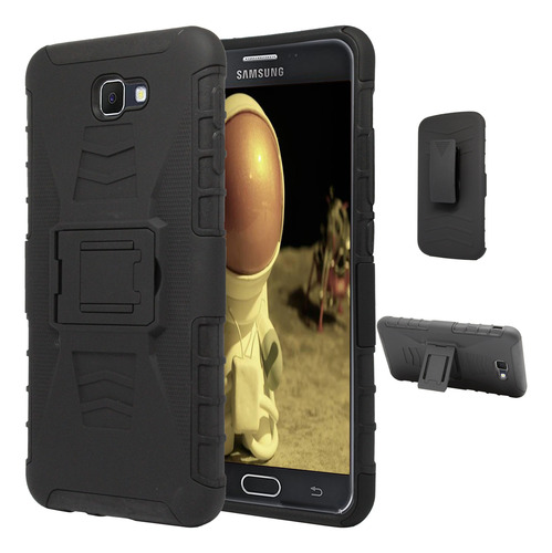 Funda Clip Lg X Power 2 Con Mica Negro