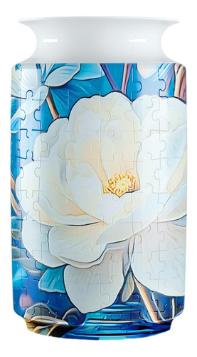 Florero De Rompecabezas 3d, Florero Único Artesanal, Flor