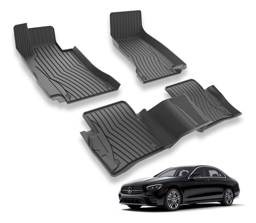 3w Alfombrillas Compatibles Con Benz E-class - Tpe Para Tod.