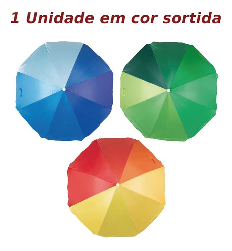 Kit Praia Cooler 26 L + Guarda Sol 1,50 M + Esteira Azul
