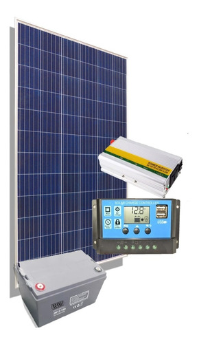 Kit Solar Inversor 1000w 220v Panel Energia Casa Campo M4