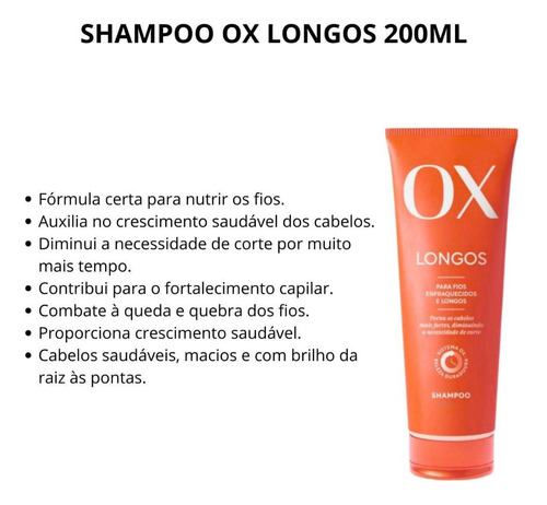Shampoo Ox Longos 200ml