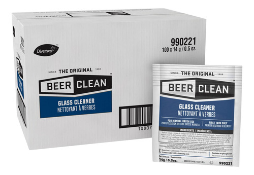Limpador De Vidro Limpo Para Cerveja Diversey (0,5 Onças, P
