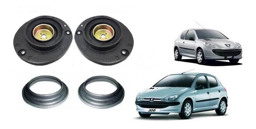 Kit Cazoletas Delanteras Con Crapodina Peugeot 206 Y 207