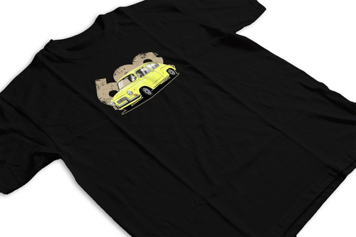 Remera Fiat 600 Classic Autos De Coleccion Retro Amarillo N