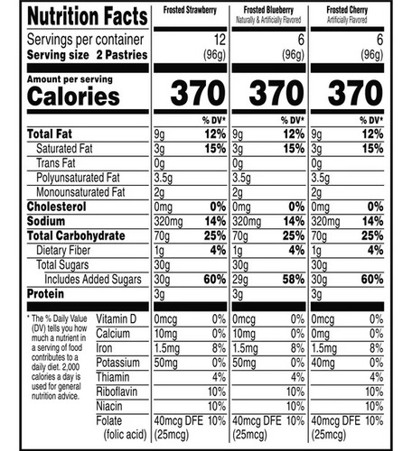 Pop Tarts Toaster Pastries Paquete Sabor Variado 2.3kg 48pz