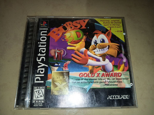 Bubsy 3d Para Ps1 FĂsico Original (no Crash,silent,resident) (Usado)