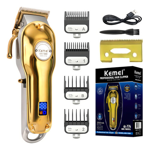 Kit Profissionais Kemei Cortar Acabamento Perfeito Ótimo