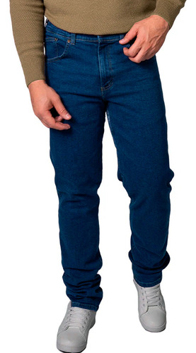 Pantalon Clasico Hombre Indigo Tono Dirtys