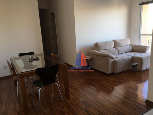 Apartamento Com 3 Dormitórios À Venda, 70 M² Por R$ 350.000 - Residencial Clube Colorê - Vila Belvedere - Americana/sp - Ap1077