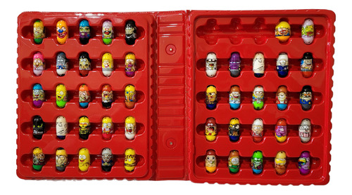 Mighty Beanz - Conjunto Com 47 Bonecos + Maleta (8 C) (Usado)