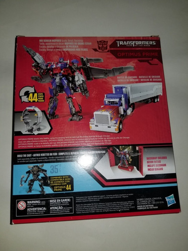 Optimus Prime Studio Series 44 Transformers Detalle Empaque