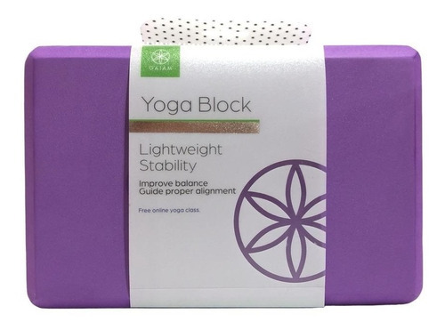 Ladrillo De Yoga Azul Foamy Block Gaiam Color Violeta