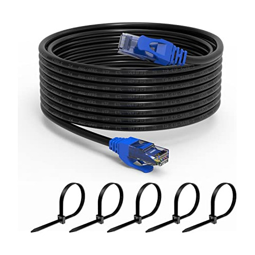 Cable Ethernet Cat6 Para Exteriores De 15 M, De Alta Resiste
