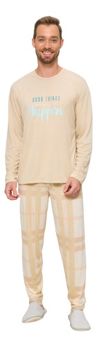 Pijama Masculino Longo Adulto Borth Evanilda 0033   P M G Gg