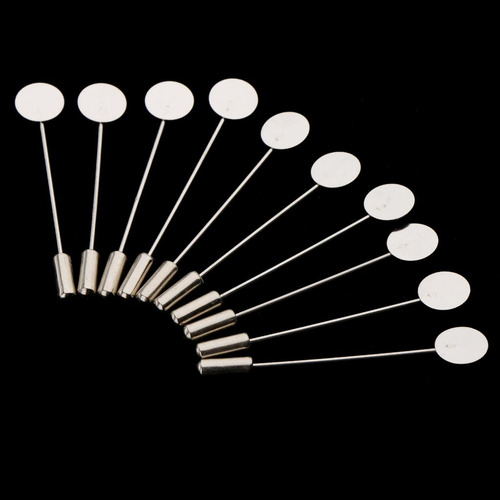 10 Piezas Insignia De Solapa Base VacĂa Hombres Mujeres