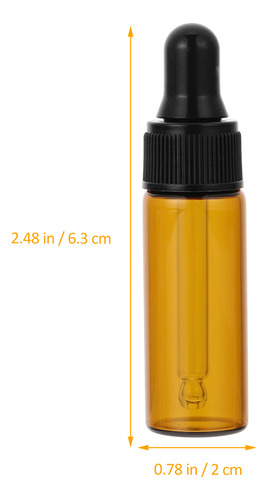 10 Botellas De Aceite Esencial Con Gotero Recargables Trave