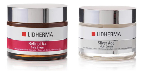 Kit Retinol A+ Daily Cream +silver Age Night Cream Lidherma