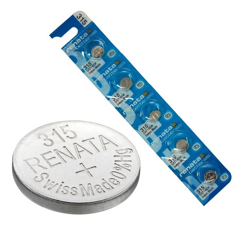 5 Piezas Renata 315 O Sr716sw Oxido De Plata Para Reloj