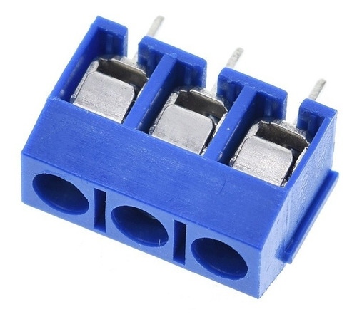 Imagen 1 de 5 de 10 Unidades Bornera 3 Pines Paso 5mm Electronica Proyectos