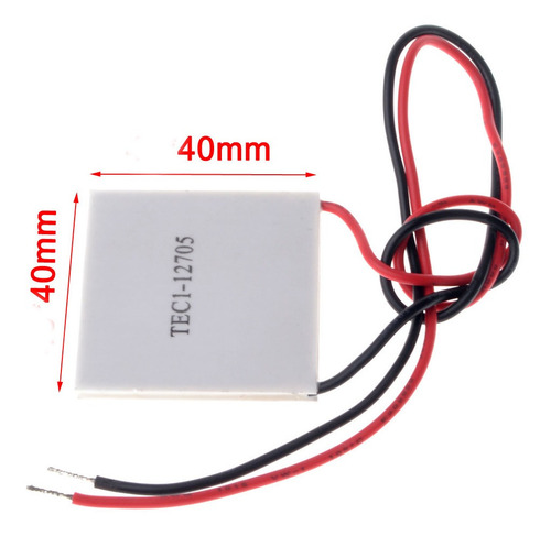 Imagen 3 de 5 de Celda Peltier Modulo Placa Tec1 12705 12v 5a 49w 40x40mm