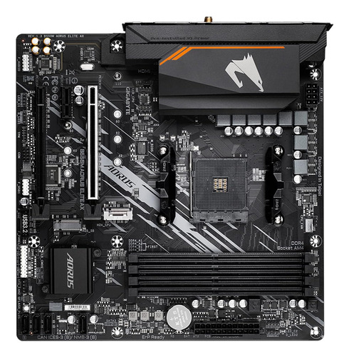 Placa Madre Gigabyte B550m Aorus Elite Ax, Micro Atx, Ddr4