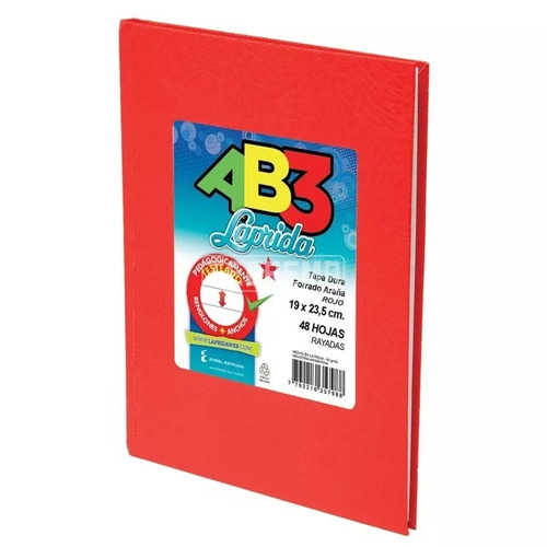 Cuaderno Laprida Abc X 50 Hojas Tapa Dura Forrado