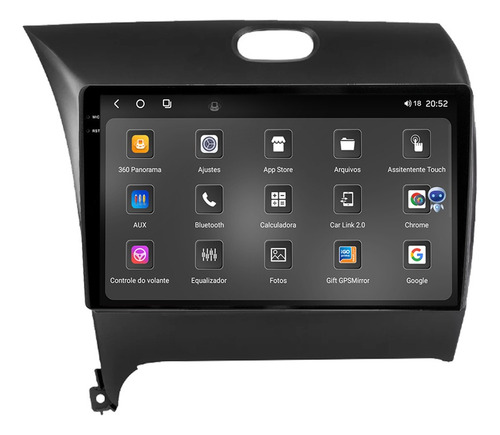 Multimidia Cerato 13/23 9p Octacore Carplay 8gb 256gb Tpros