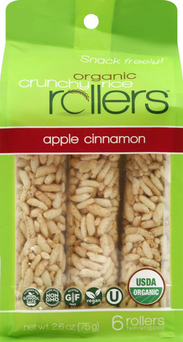 Crunchy Rollers - Rodillos Organicos De Arroz Con Manzana Y