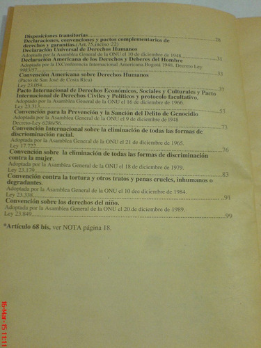 Constitucion De La Nacion Argentina  (documentos Pagina 12)