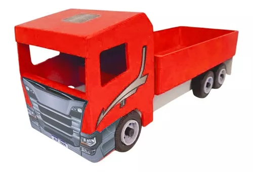Caminhão de Madeira Cores Decorativo Brinquedo - AlvesArts - Loja de  Artesanato