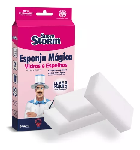 Esponja Mágica Super Storm 2 unidades Pulvitec